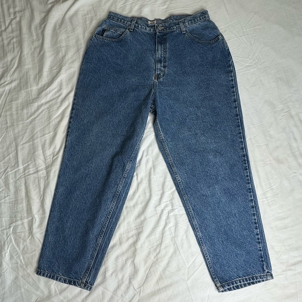 Faded Glory 90s Stiff Denim High Waisted Jeans Size 18W Relaxed Fit